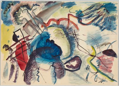 Szkic do „Obrazu z białą ramką” autorstwa Wassily Kandinsky