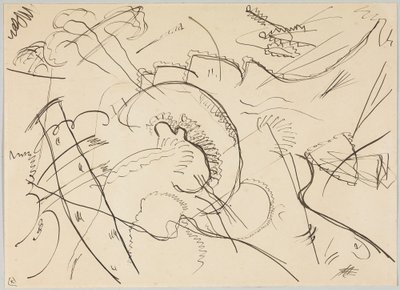 Szkic do „Obrazu z białą ramką” autorstwa Wassily Kandinsky
