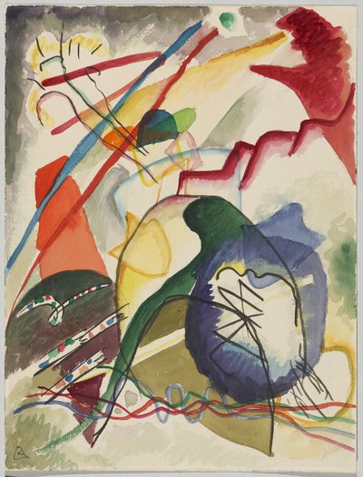 Szkic do „Obrazu z białą ramką” autorstwa Wassily Kandinsky