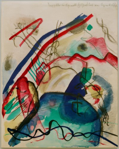 Szkic do obrazu z białą obwódką autorstwa Wassily Kandinsky