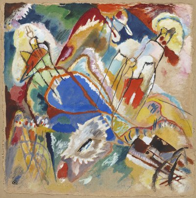 Szkic do „Improwizacji 30 (Armaty)” autorstwa Wassily Kandinsky