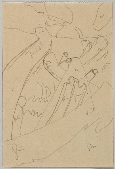 Projekt do „Improwizacji 7” autorstwa Wassily Kandinsky