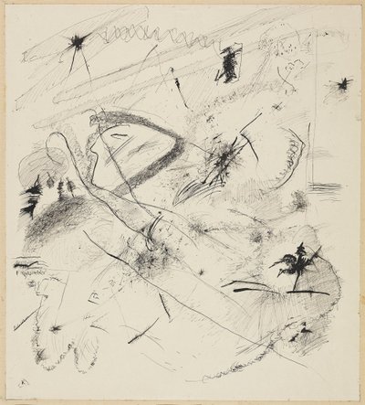 Szkic do „Czarnych Linii” autorstwa Wassily Kandinsky