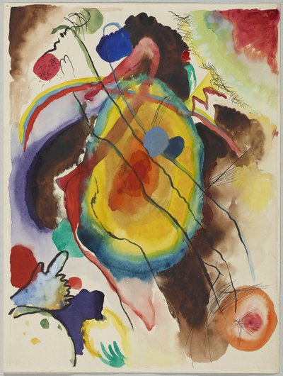 Projekt muralu dla Edwina R. Campbell autorstwa Wassily Kandinsky