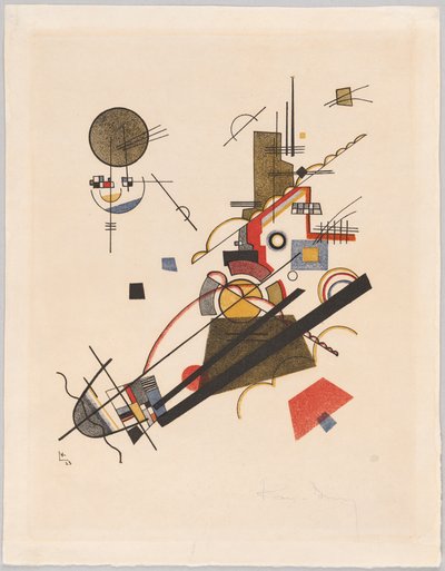 „Radosna wspinaczka”, 1923 autorstwa Wassily Kandinsky
