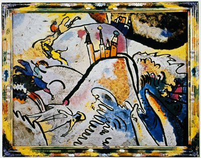 Malowanie na szkle ze słońcem (Małe przyjemności) autorstwa Wassily Kandinsky