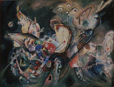 Ponury. Skład Nr. 221, 1917 autorstwa Wassily Kandinsky