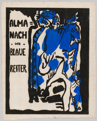 Holzschnitt für den Almanach "Der Blaue Reiter" autorstwa Wassily Kandinsky