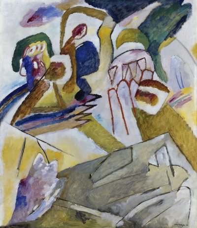 Improwizacja 18, z nagrobkiem, 1911. autorstwa Wassily Kandinsky