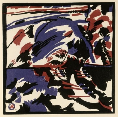 Kahnfahrt (Blatt 28 aus: "Klänge") autorstwa Wassily Kandinsky