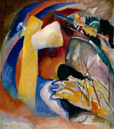 Kandinsky - Studium do obrazu z białą formą, 1913 autorstwa Wassily Kandinsky