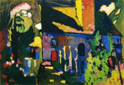 Kościół w Murnau. 1909 autorstwa Wassily Kandinsky