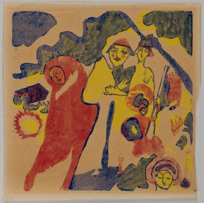 Klänge S. 85 (Bauer und Student) autorstwa Wassily Kandinsky