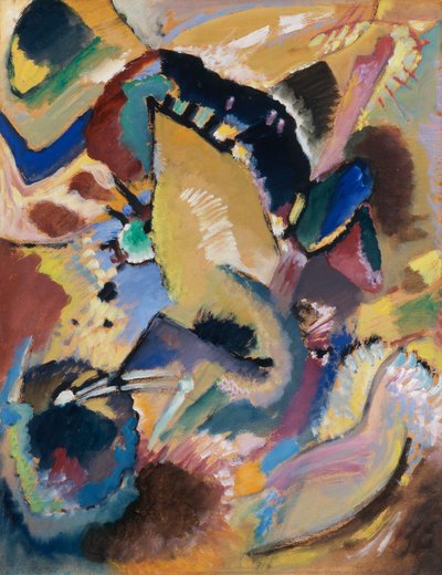 Małe studium do malowidła ściennego dla Campbell I, Jesień II (?), 1914 autorstwa Wassily Kandinsky
