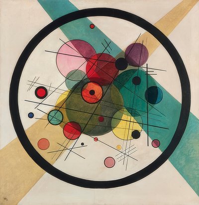 Koła w kole. 1923 autorstwa Wassily Kandinsky