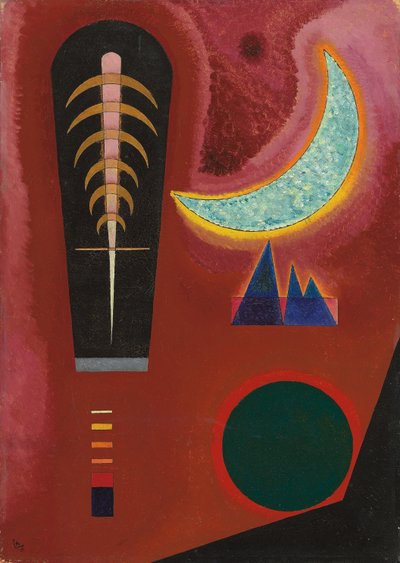 Luźno w kolorze czerwonym; Traci im Rot autorstwa Wassily Kandinsky