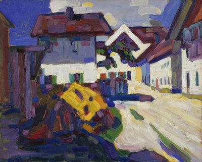 Murnau - grupa domów autorstwa Wassily Kandinsky
