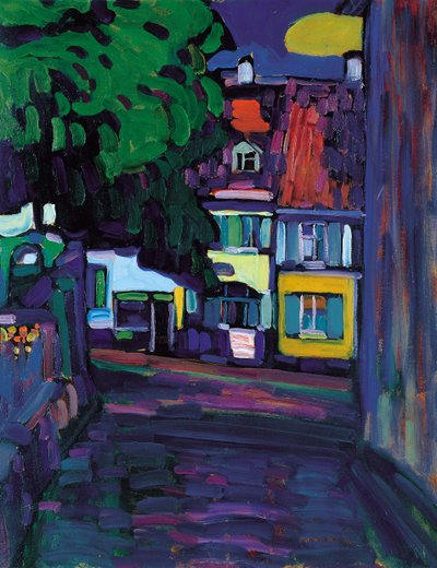 Murnau, Domy w Obermarkt, 1908 autorstwa Wassily Kandinsky