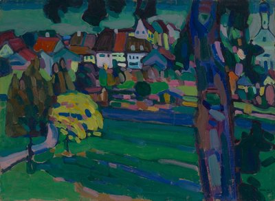 Murnau - Studium do "Pejzażu z pniem drzewa" autorstwa Wassily Kandinsky