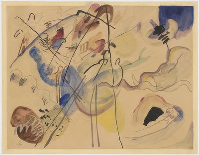 Bez tytułu. 1911-12 autorstwa Wassily Kandinsky
