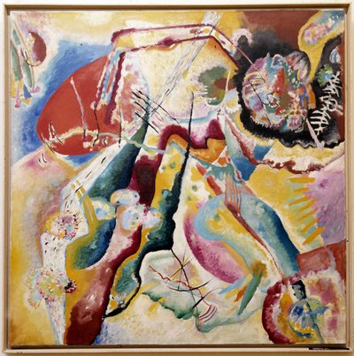 Obraz z czerwoną plamą, 1914 autorstwa Wassily Kandinsky