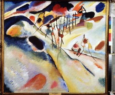 "Pejzaż" Obraz Vassily Kandinsky (lub Wassily Kandinsky lub Kandinskyj autorstwa Wassily Kandinsky