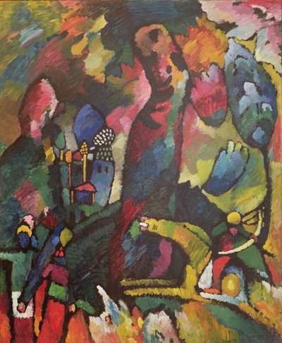 Obraz z łucznikiem, 1909 autorstwa Wassily Kandinsky