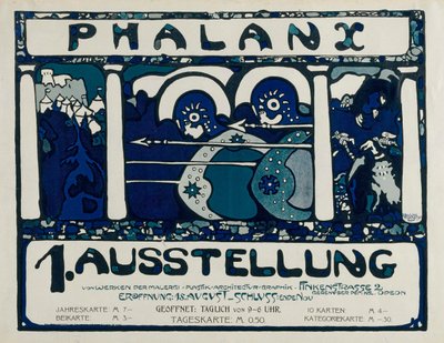 Plakat do I Wystawy Falangi, 1901. autorstwa Wassily Kandinsky