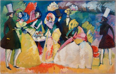 Społeczeństwo krynoliny autorstwa Wassily Kandinsky