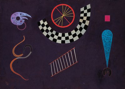 Wstążka z kwadratami, Wassily Kandinsky (1866-1944) autorstwa Wassily Kandinsky