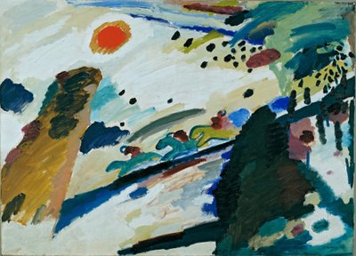 Romantyczny krajobraz autorstwa Wassily Kandinsky