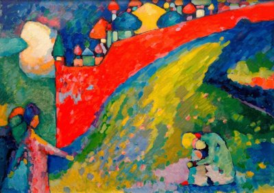 Czerwona ściana (kopuły) autorstwa Wassily Kandinsky
