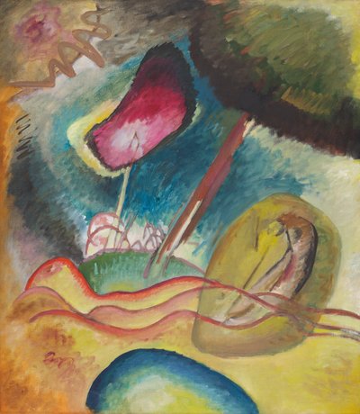 Czerwona plamka (nocna) autorstwa Wassily Kandinsky