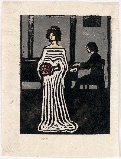 Śpiewaczka (drugi stan) autorstwa Wassily Kandinsky