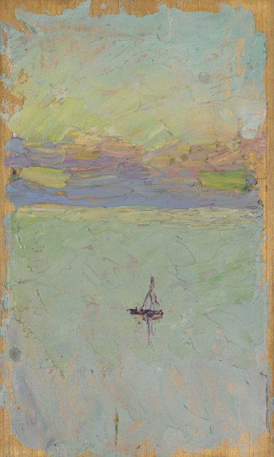 żaglówka na morzu autorstwa Wassily Kandinsky
