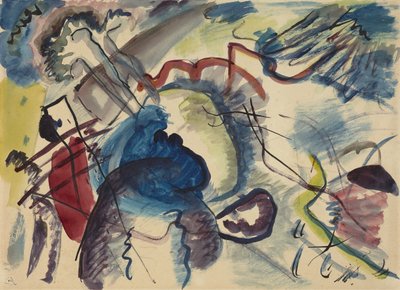 Szkic do malowania z białą ramką Szkic do malowania z białą ramką, 1913 autorstwa Wassily Kandinsky
