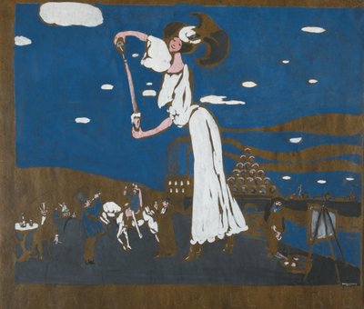Szkic do plakatu dla francuskiego browaru, 1906-1907 autorstwa Wassily Kandinsky