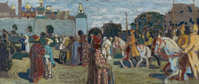 Szkic do „Niedzieli (starorosyjski)” autorstwa Wassily Kandinsky