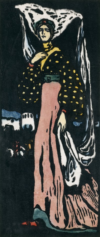 Noc - duża wersja; Noc - wersja duża autorstwa Wassily Kandinsky