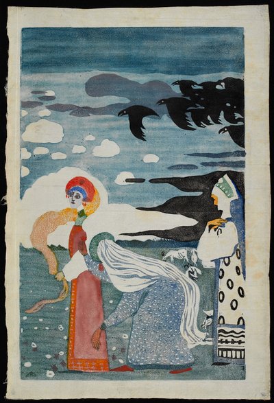 Kruki, 1907. autorstwa Wassily Kandinsky