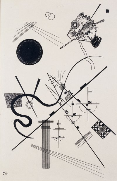 Bez tytułu (Rysunek 4); Bez tytułu (Dessin 4) autorstwa Wassily Kandinsky