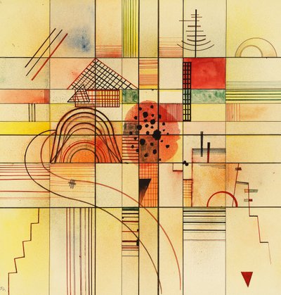 Zróżnicowane prostokąty autorstwa Wassily Kandinsky