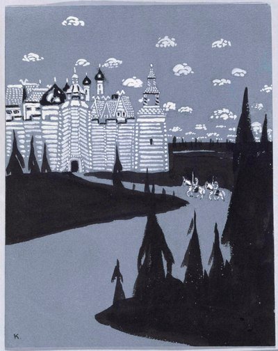 Przed miastem autorstwa Wassily Kandinsky