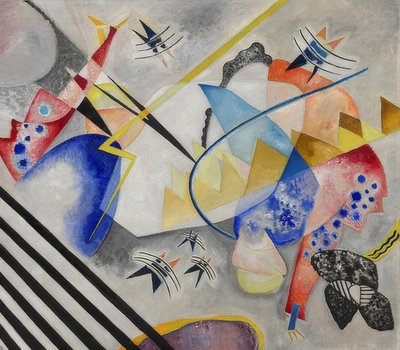 Biały środek. 1921 autorstwa Wassily Kandinsky
