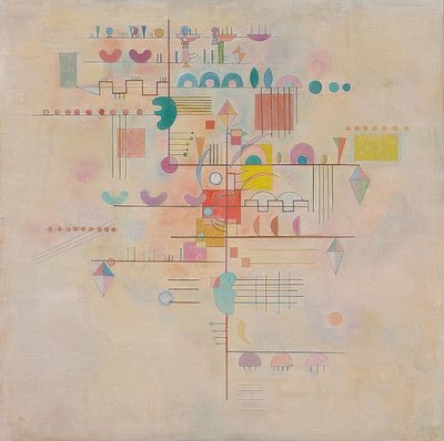 Zarter Aufstieg (Wdzięczna wspinaczka). 1934 autorstwa Wassily Kandinsky