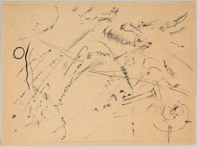 Rysunek „Z lasem i tęczą” autorstwa Wassily Kandinsky