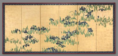 Irysy, XVIII wiek. autorstwa Watanabe Shiko
