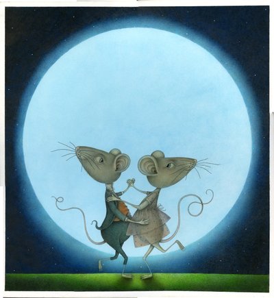 Blue Moon, 2009 (mieszane media) autorstwa Wayne Anderson