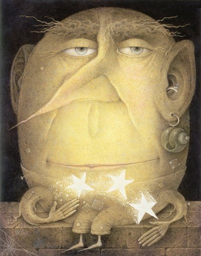 Złap spadającą gwiazdę (ołówek i kolorowa kredka na papierze) autorstwa Wayne Anderson
