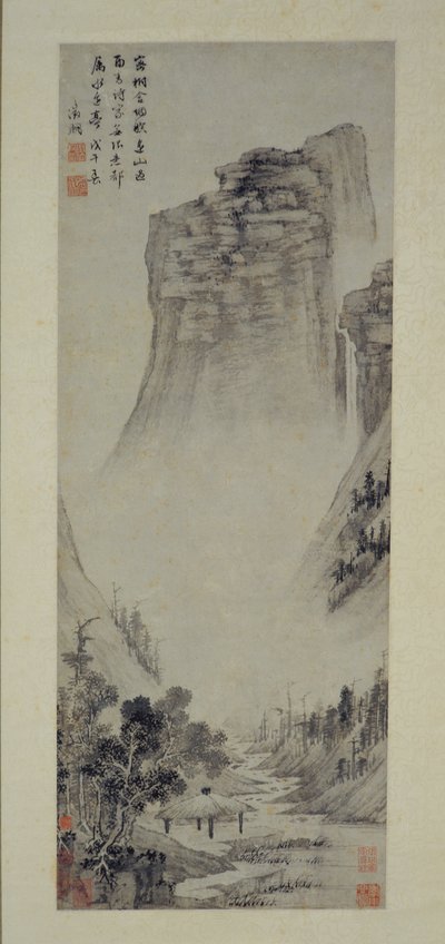 Myśli poetyckie w pawilonie nadrzecznym, 1558. autorstwa Wen Zhengming